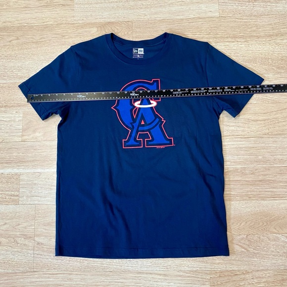 California Angels T-Shirt Men’s Large Blue New Era Short Sleeve MLB Baseball Tee - Picture 5 of 9